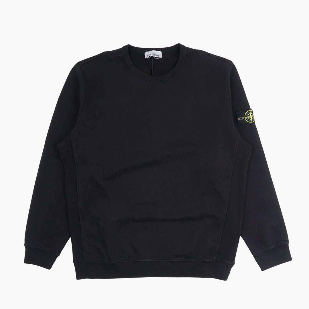 STONE ISLAND Felpa girocollo nera