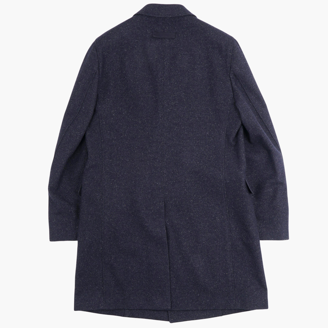 ZEGNA Double-Breasted Blue Coat