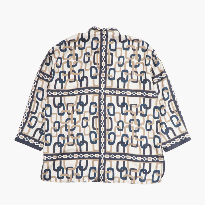 Max Mara Geometric Blouse Multi-Color