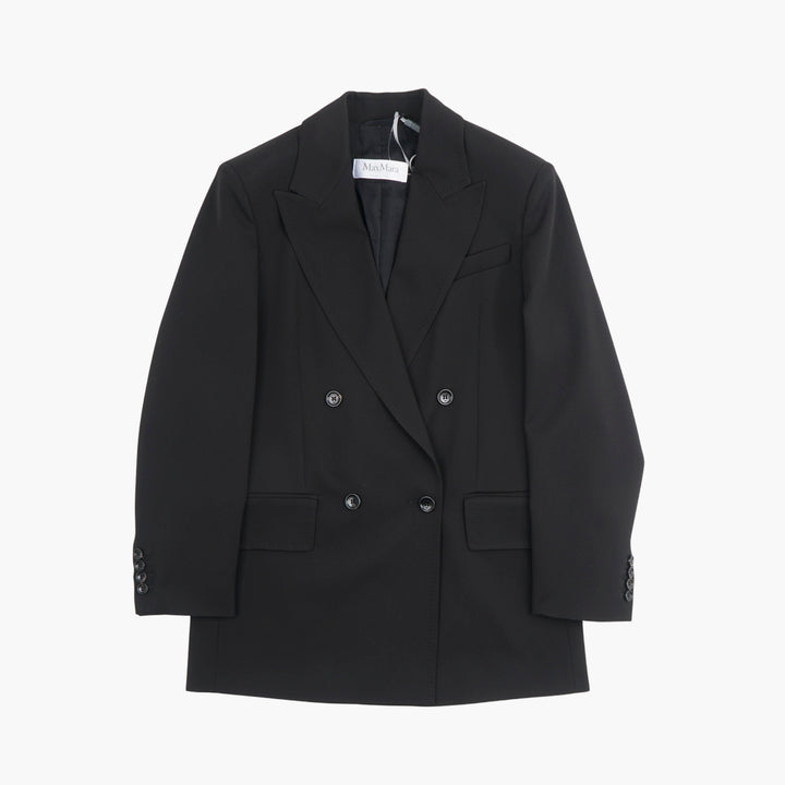 Max Mara Black Double-Breasted Blazer