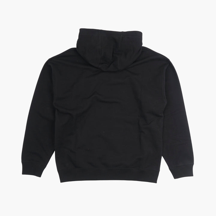 FENDI Black Hoodie with Embossed Logo