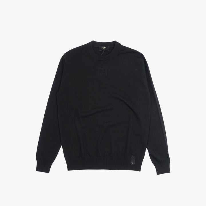 Fendi Black Sweater with Logo