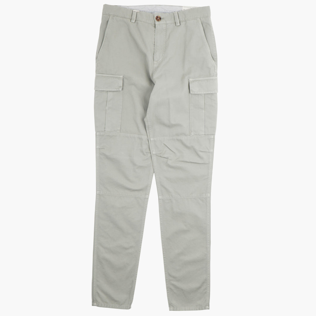 Brunello Cucinelli Light Green Cargo Trousers