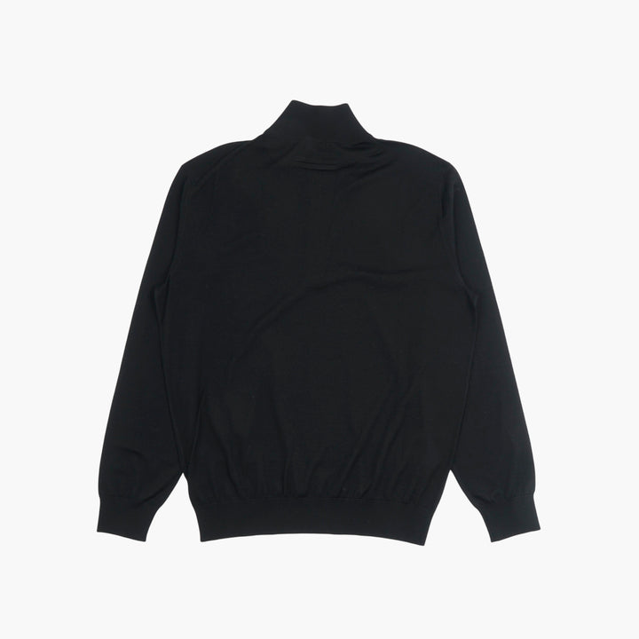 ZEGNA Black High Collar Pullover