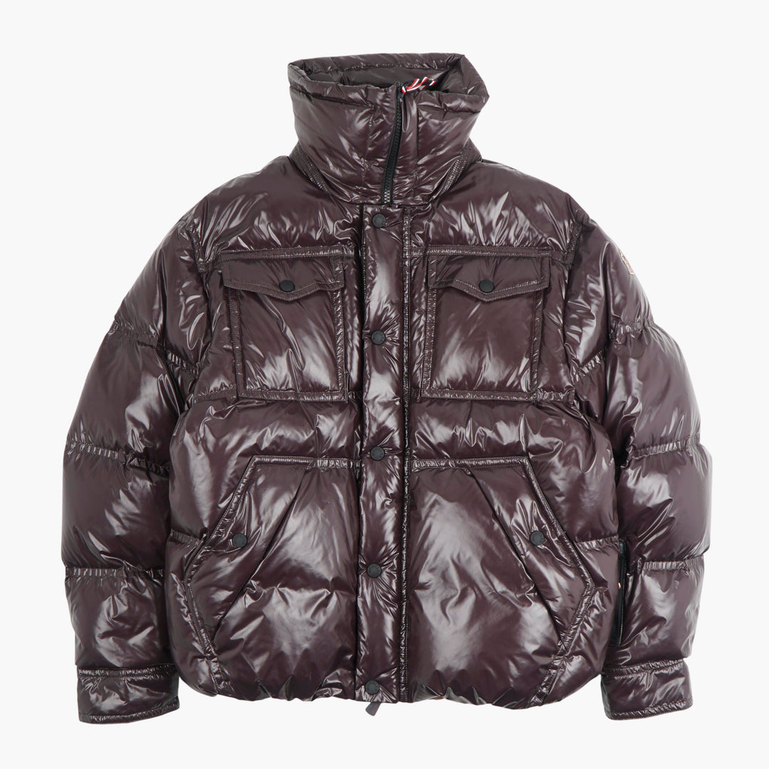 Piumino trapuntato viola Moncler