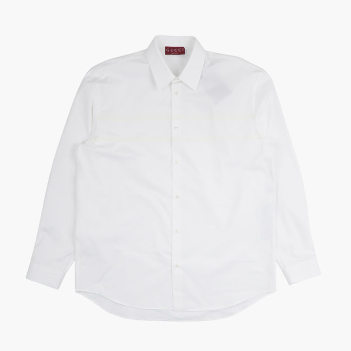 GUCCI White Shirt with Classic Collar