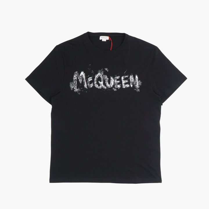 T-shirt grafica nera Alexander McQueen