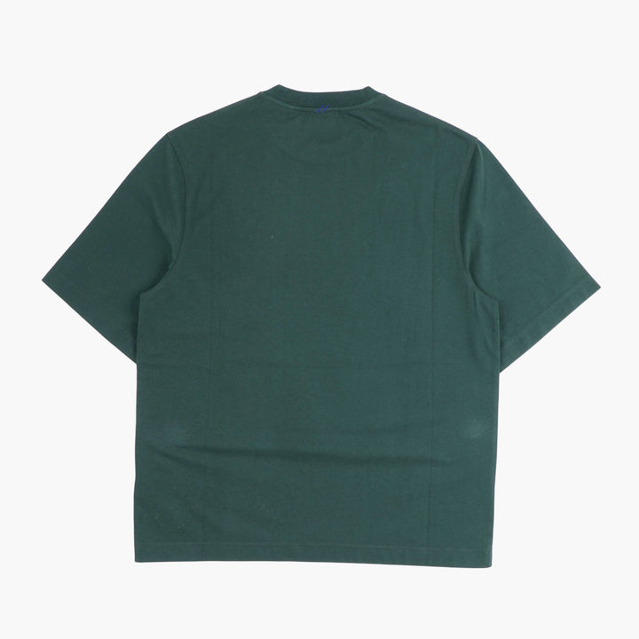 T-shirt girocollo in cotone verde Burberry