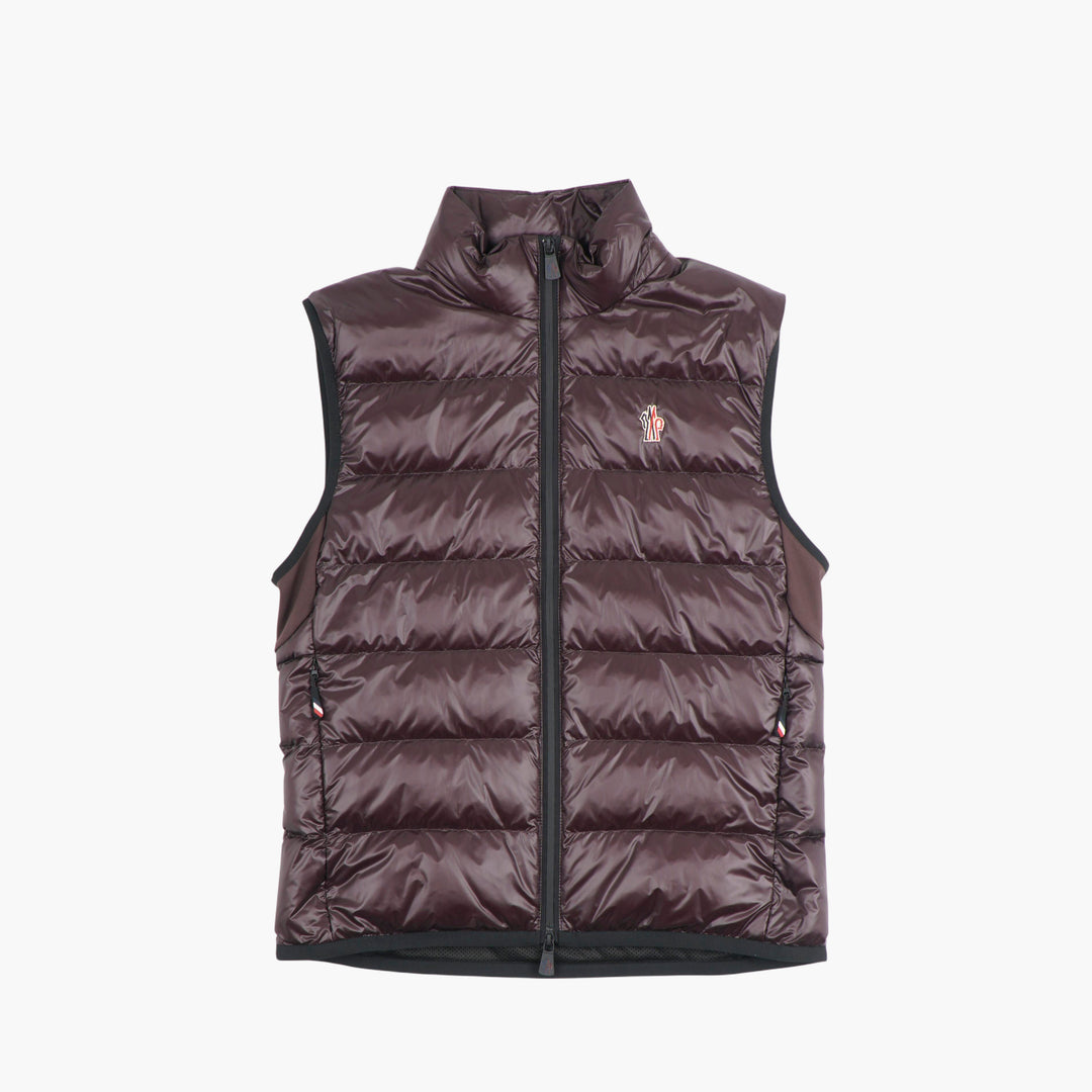 Gilet trapuntato viola Moncler