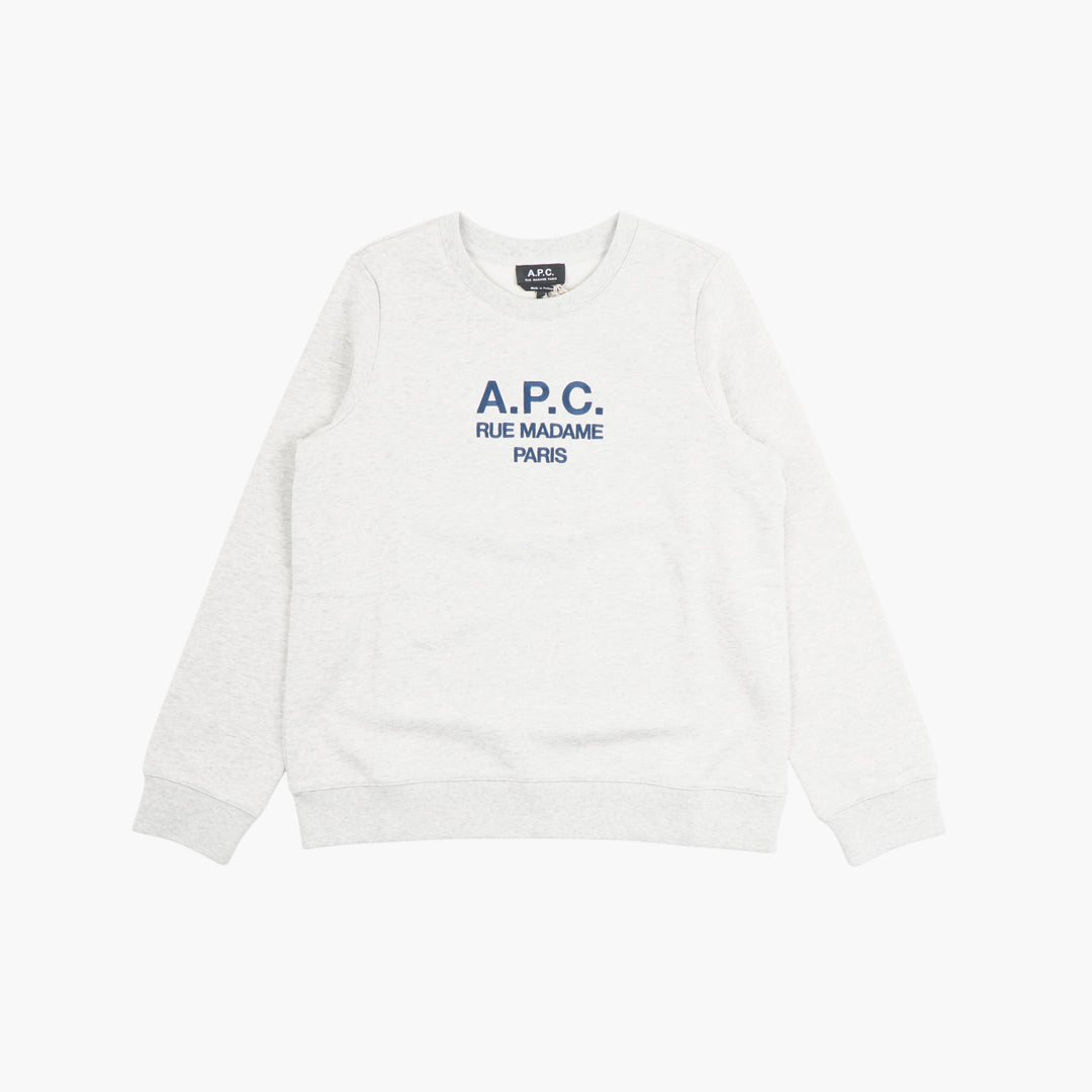 A.P.C. Grigio Crew Neck Sweatshirt