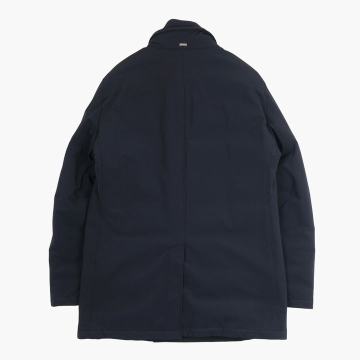 HERNO Double-Breasted Navy Coat