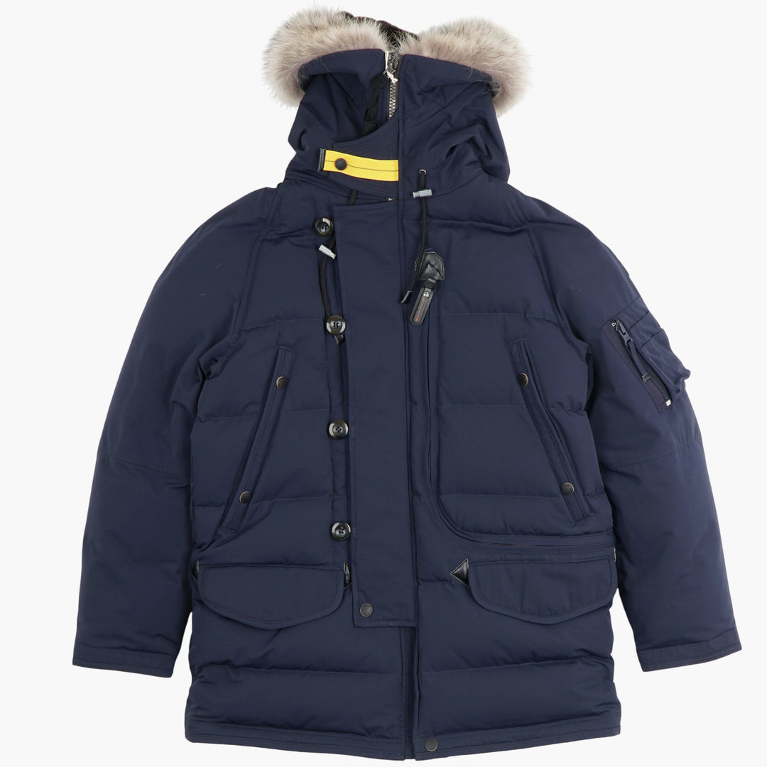 PARAJUMPERS Blue Fur-Trimmed Jacket