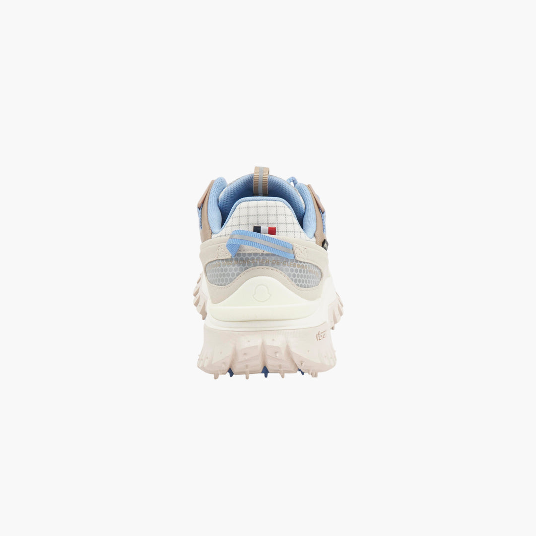 MONCLER Ivory-Blue Sneakers with Vibram Sole