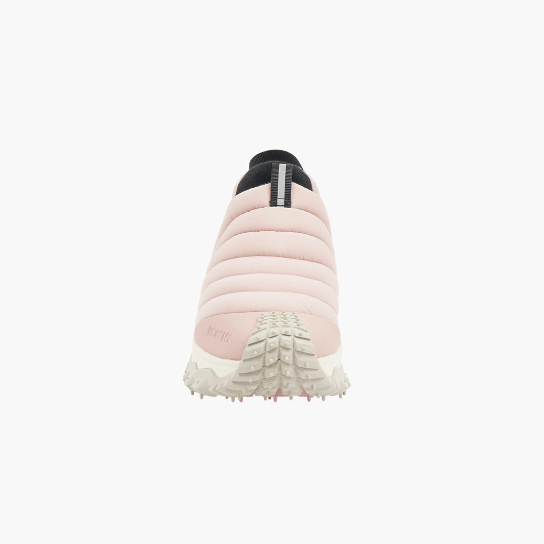 Moncler Pink-Black Quilted Slip-On Sneakers