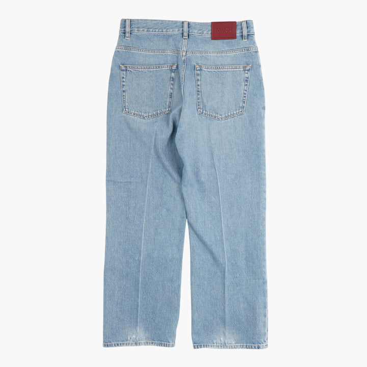 GUCCI Light-Wash Denim Straight-Leg Jeans