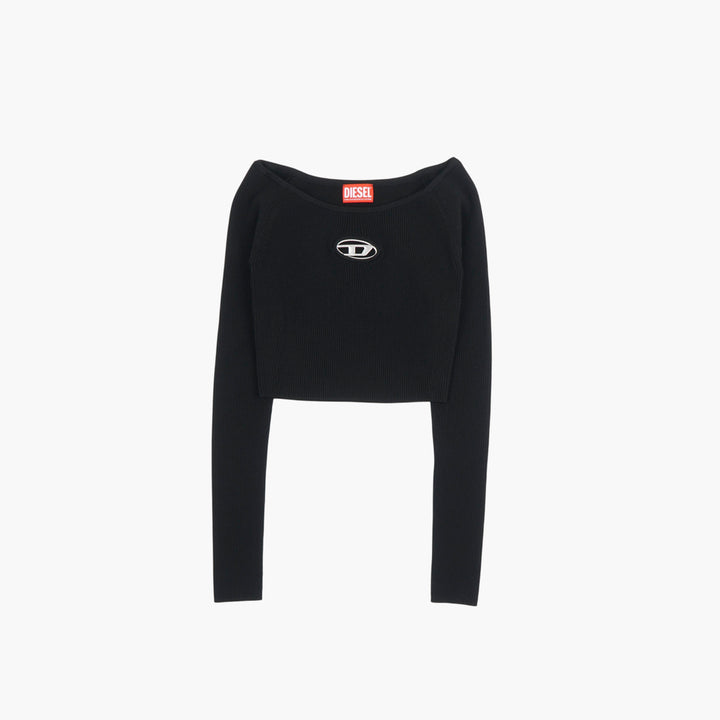 DIESEL Black Cropped Sweater