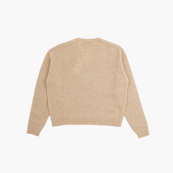 Roberto Collina Wool V-Neck Sweater Beige