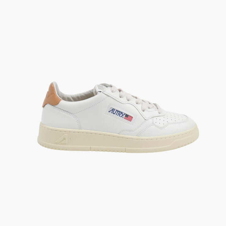 Sneakers AUTRY in pelle bianco-marrone