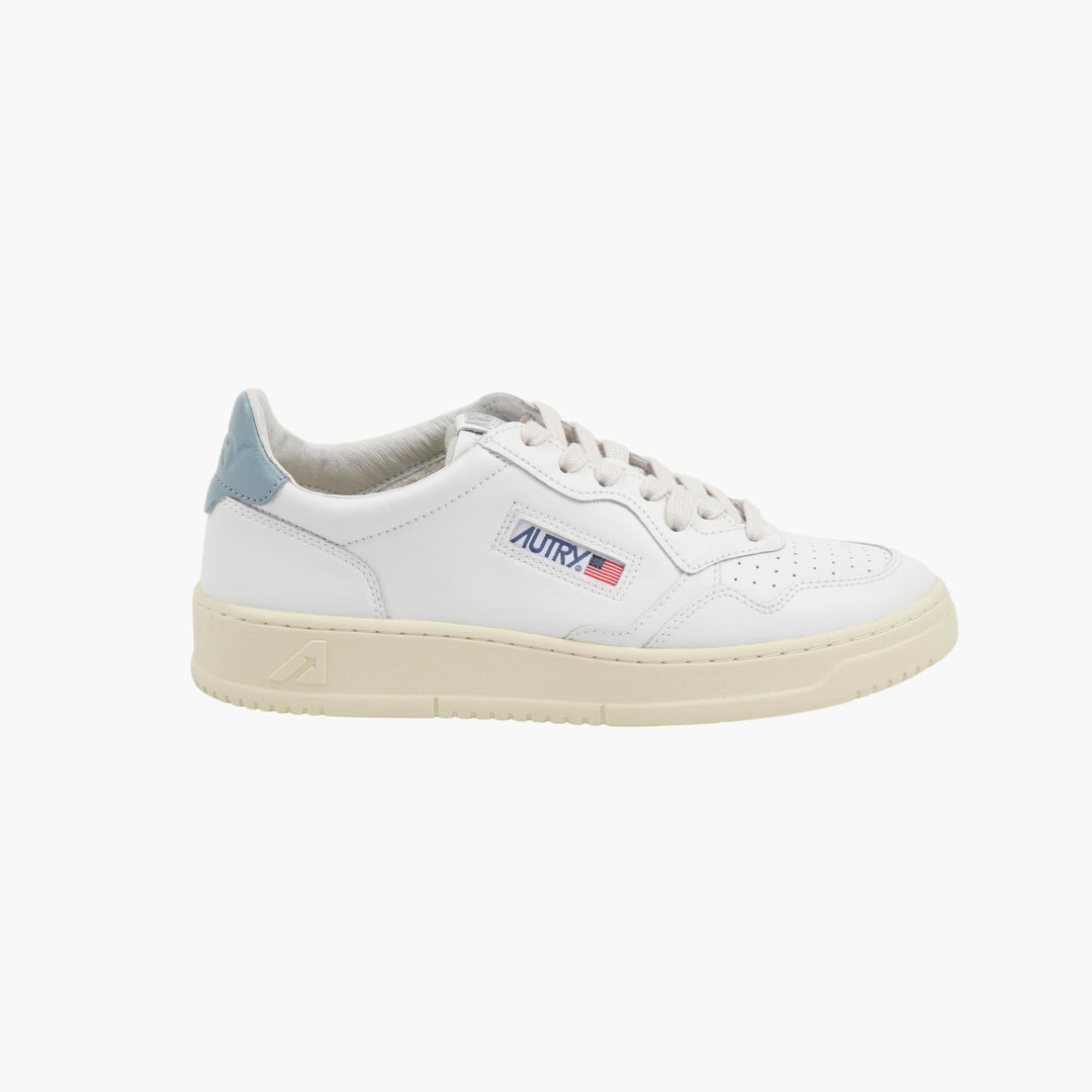 Autry White-Light Blue Leather Sneakers