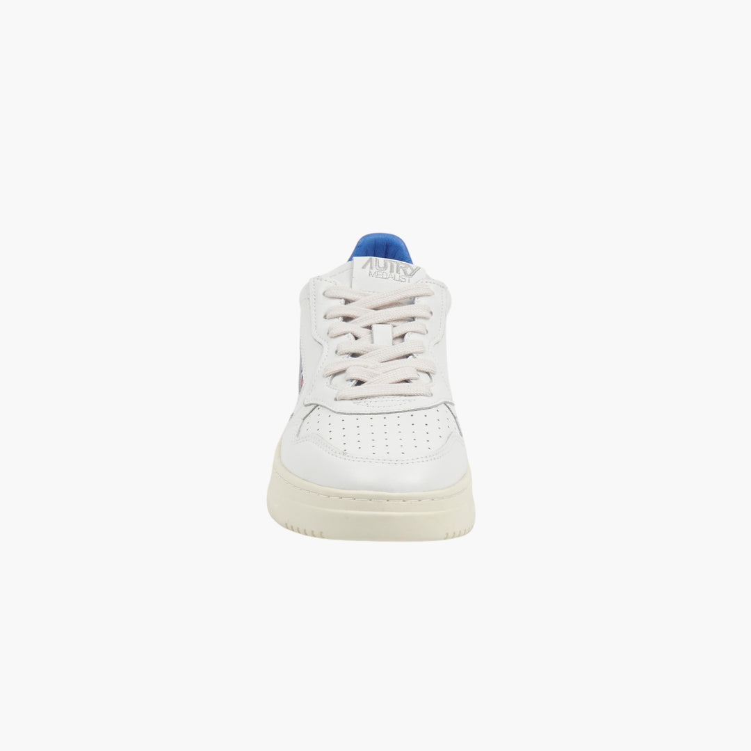 AUTRY White Leather Sneakers Blue