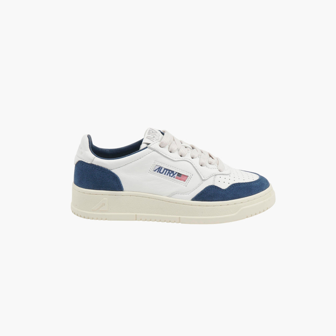 Autry White-Navy Leather Sneakers