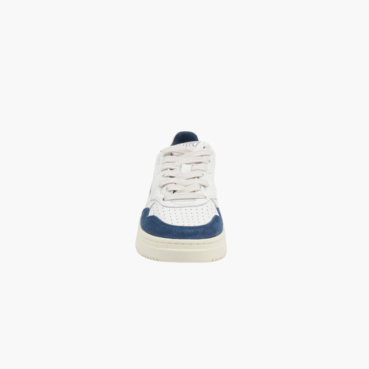 Sneakers Autry in pelle bianco-blu navy