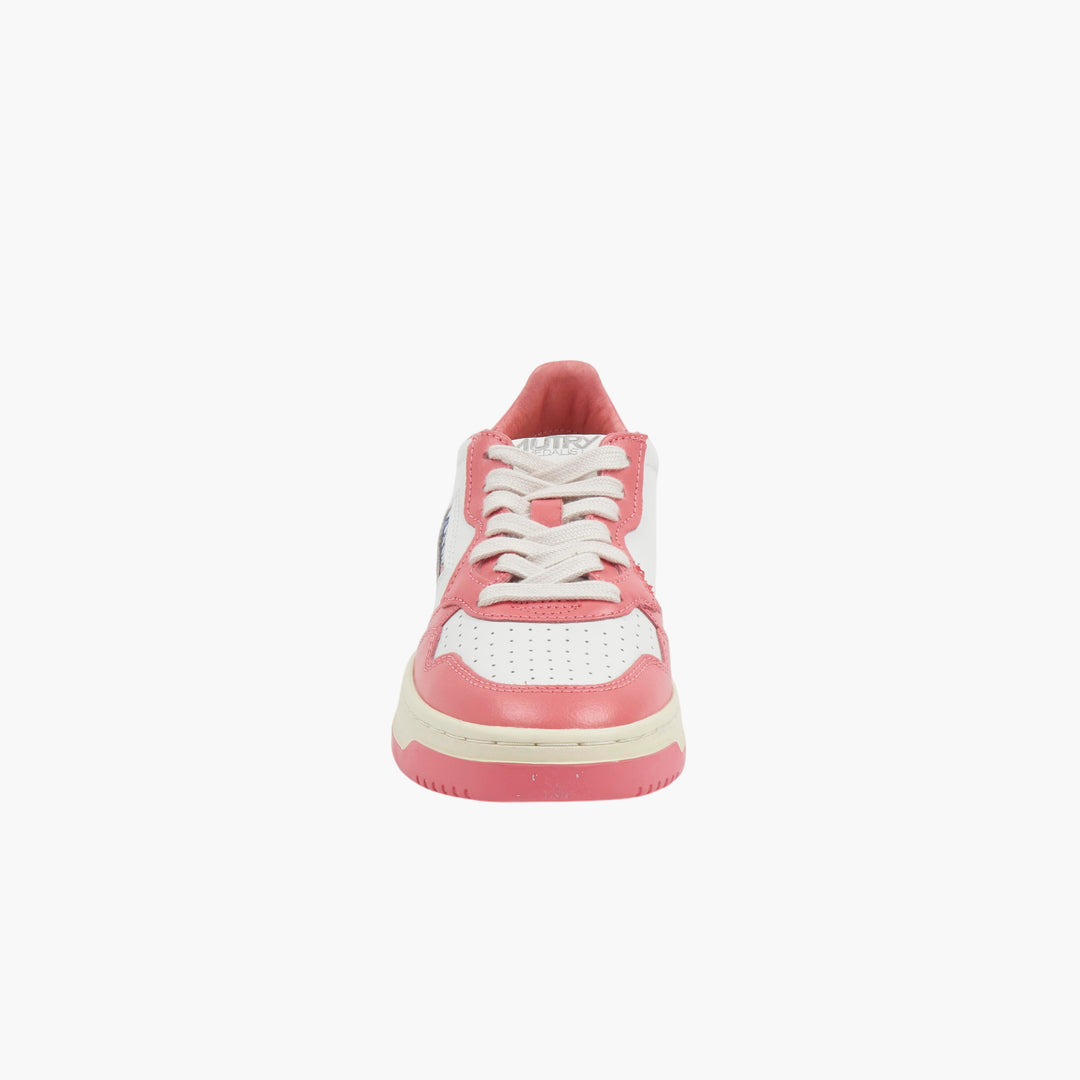 AUTRY Pink-White Low Top Sneakers