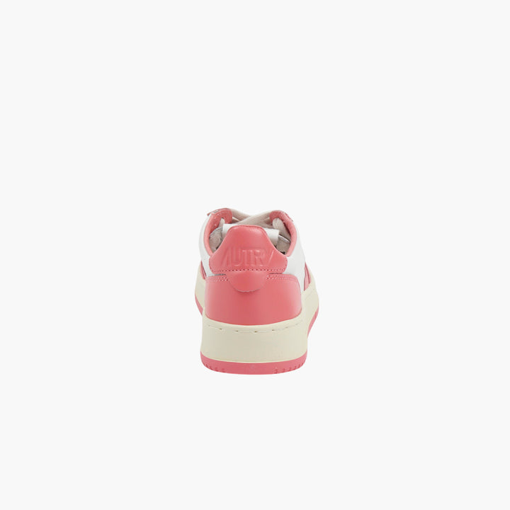 AUTRY Pink-White Low Top Sneakers