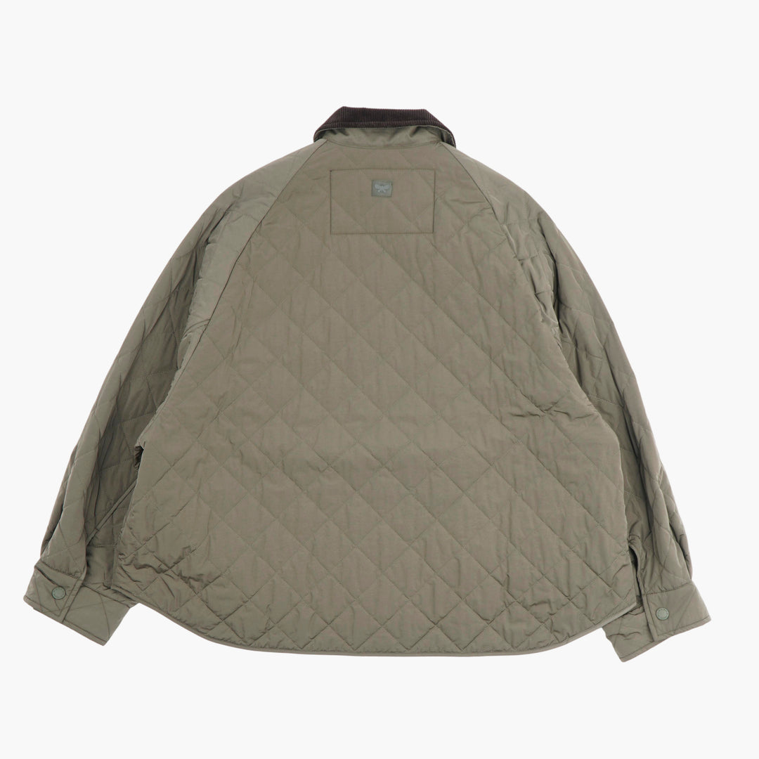 MAX MARA Green Quilted Jacket with Collar