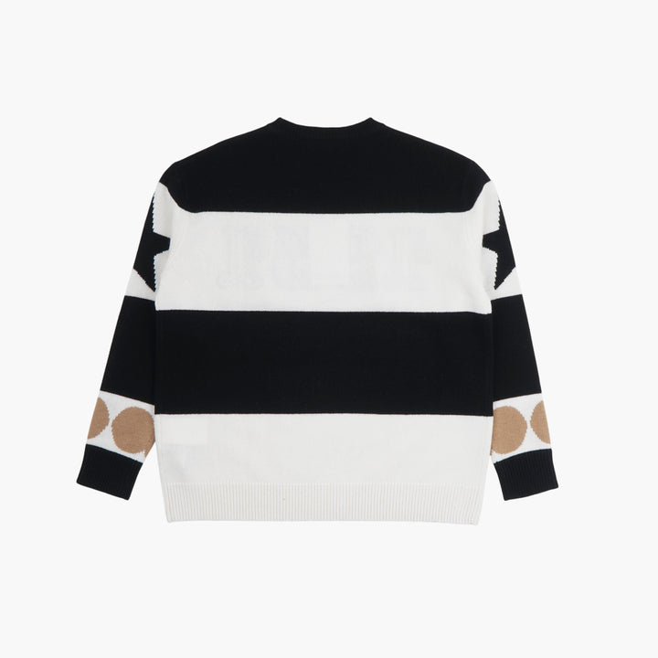 Max Mara Black-Multi Striped Sweater