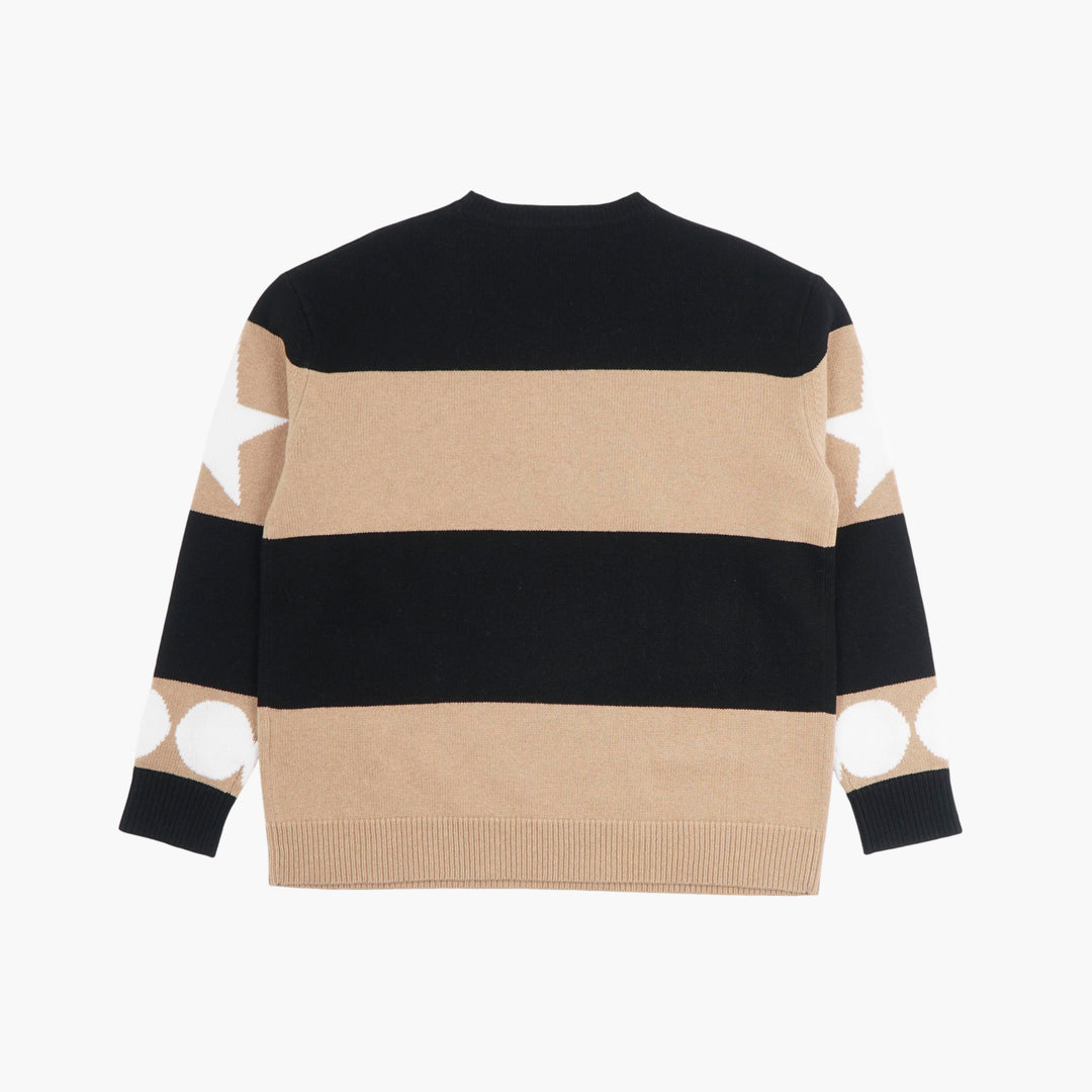 MAX MARA Black-Beige Sweater