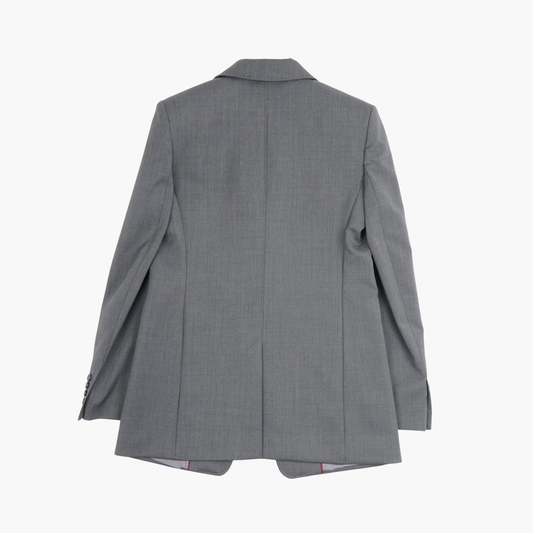 Max Mara Gray Single-Breasted Blazer