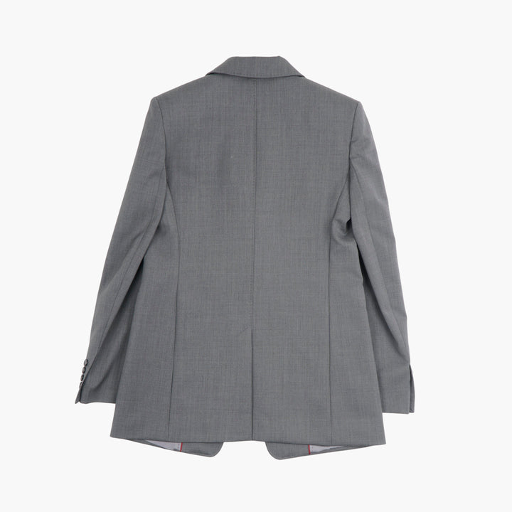 Max Mara Gray Single-Breasted Blazer