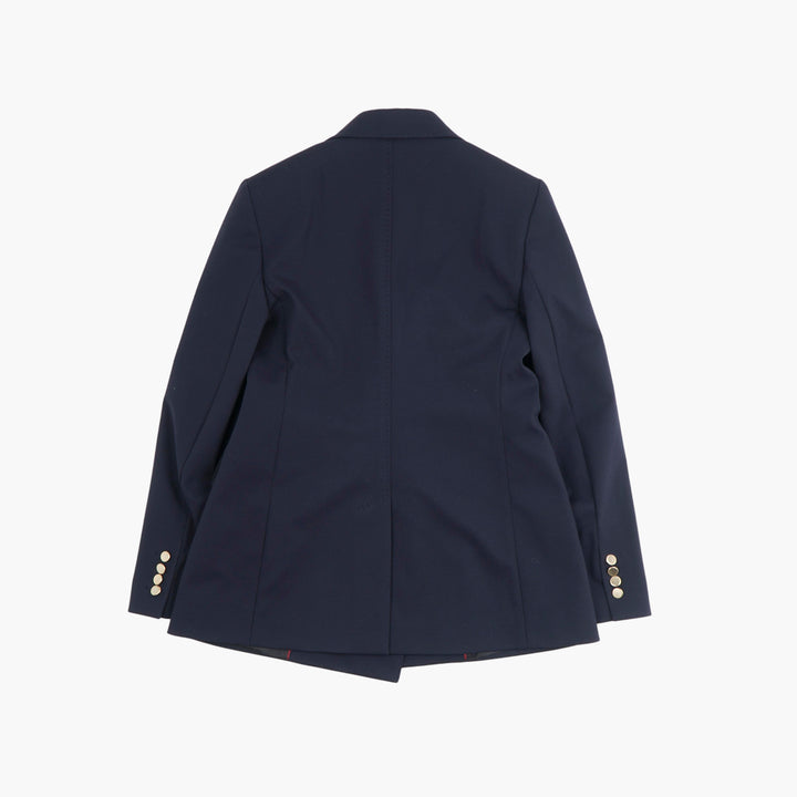 Max Mara Navy-Gold Double-Breasted Blazer