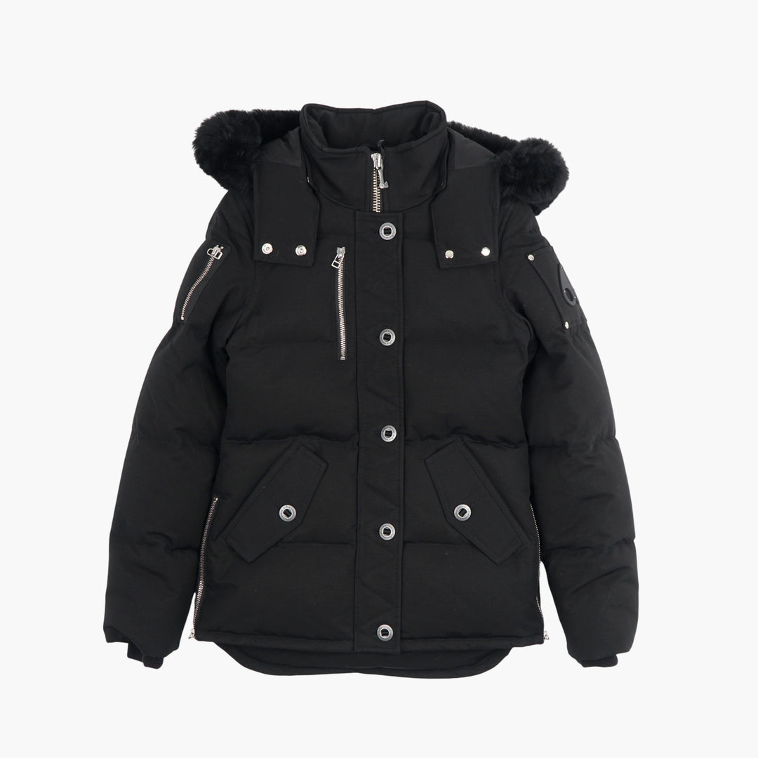 Moose Knuckles Black Fur Hood Jacket