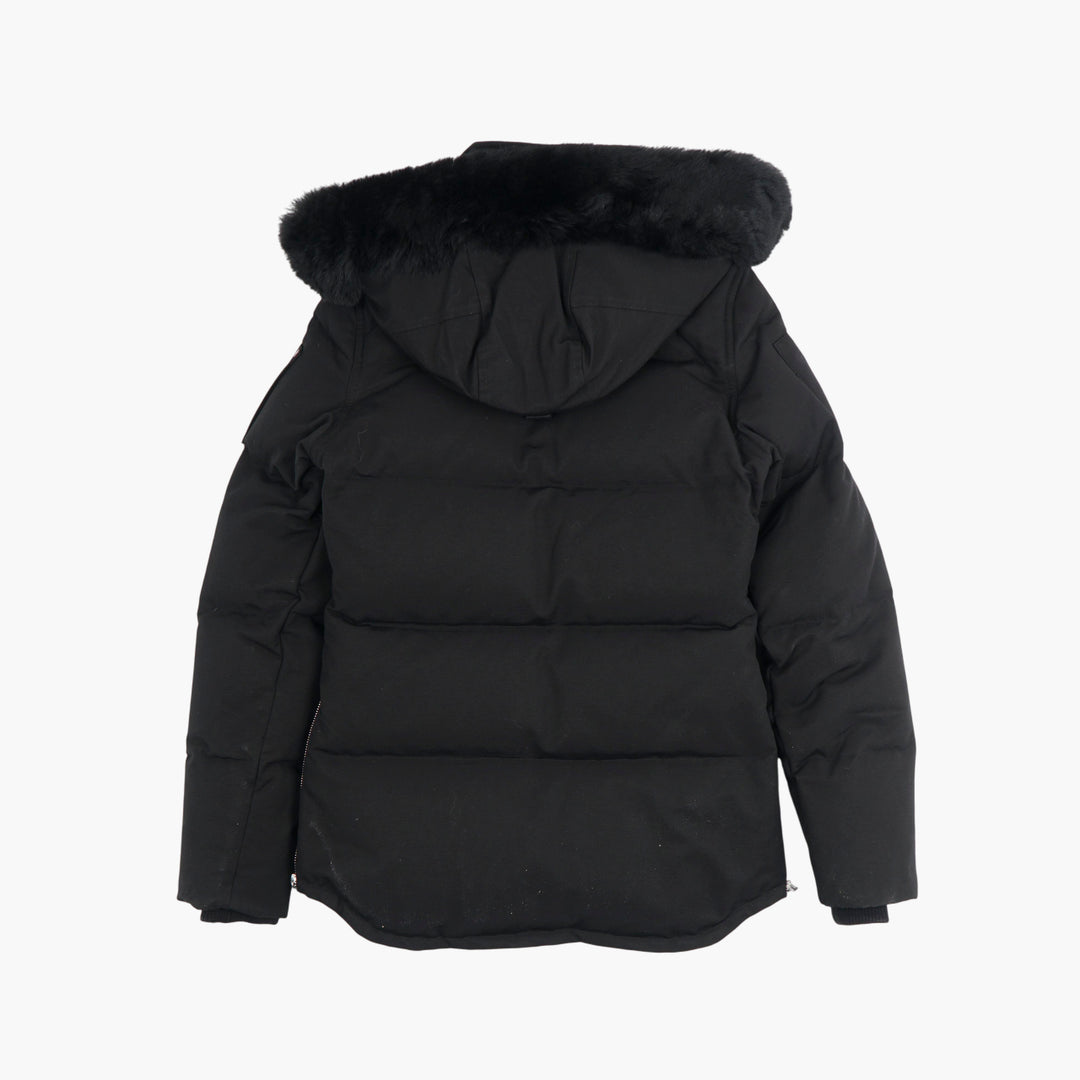 Moose Knuckles Black Fur Hood Jacket