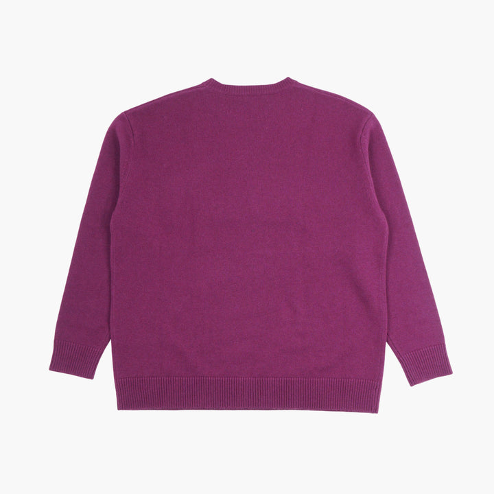 Maglione Max Mara con dettaglio di paillettes viola