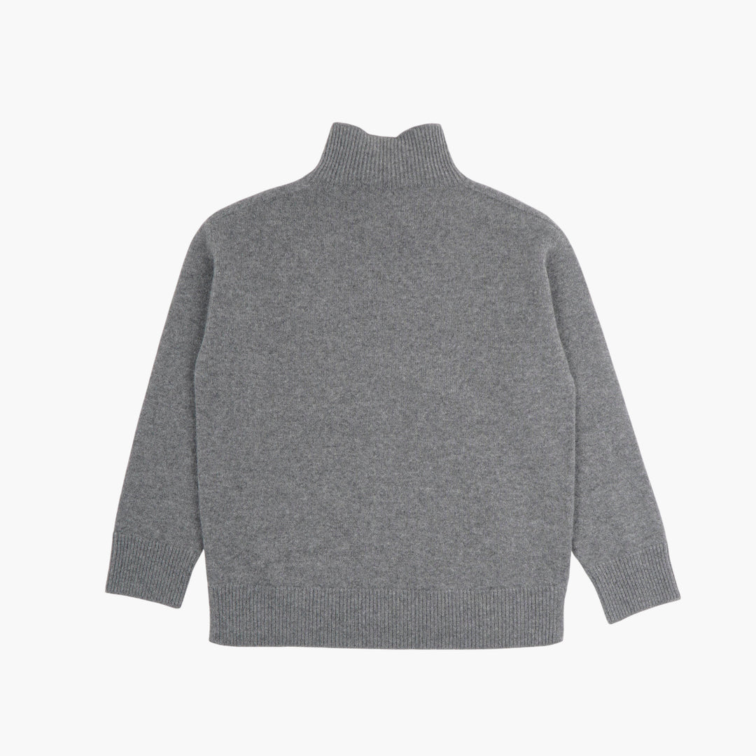 Max Mara Grey Turtleneck Sweater