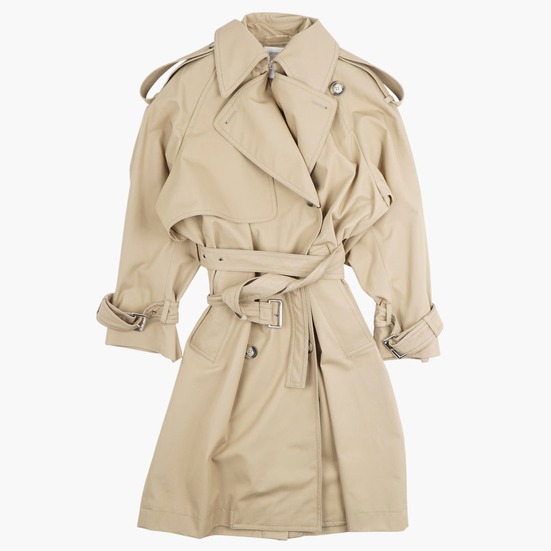 MAX MARA Beige Ricamo Trench