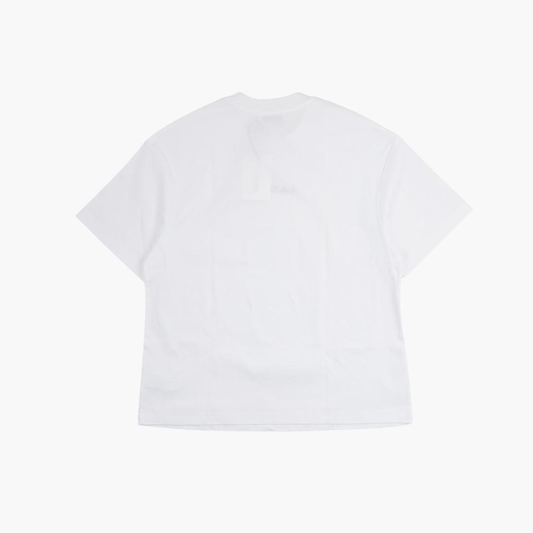 LANVIN White-Lilla Cotton T-Shirt