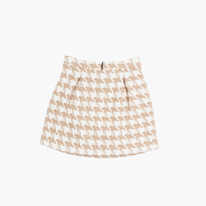 Edward Achour Paris Tweed Skirt Beige-White