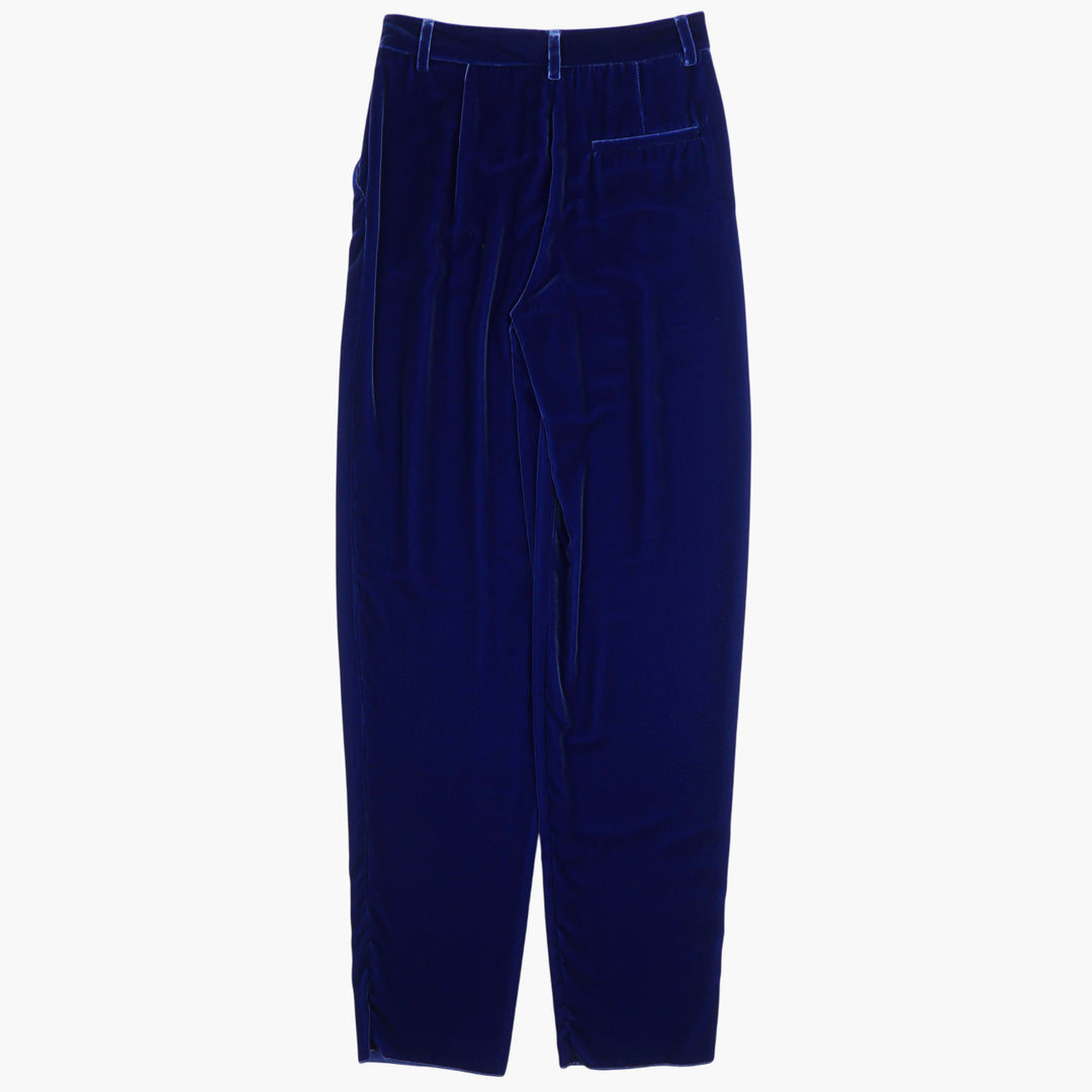 Giorgio Armani Navy Velvet Trousers