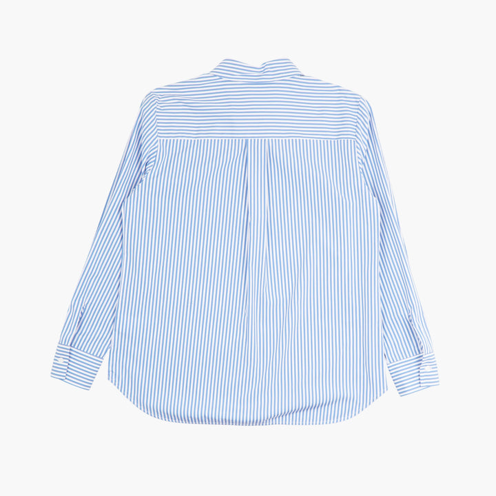 PAROSH White-Blue Striped Shirt