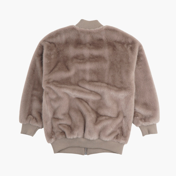 Parosh Beige Faux Fur Jacket