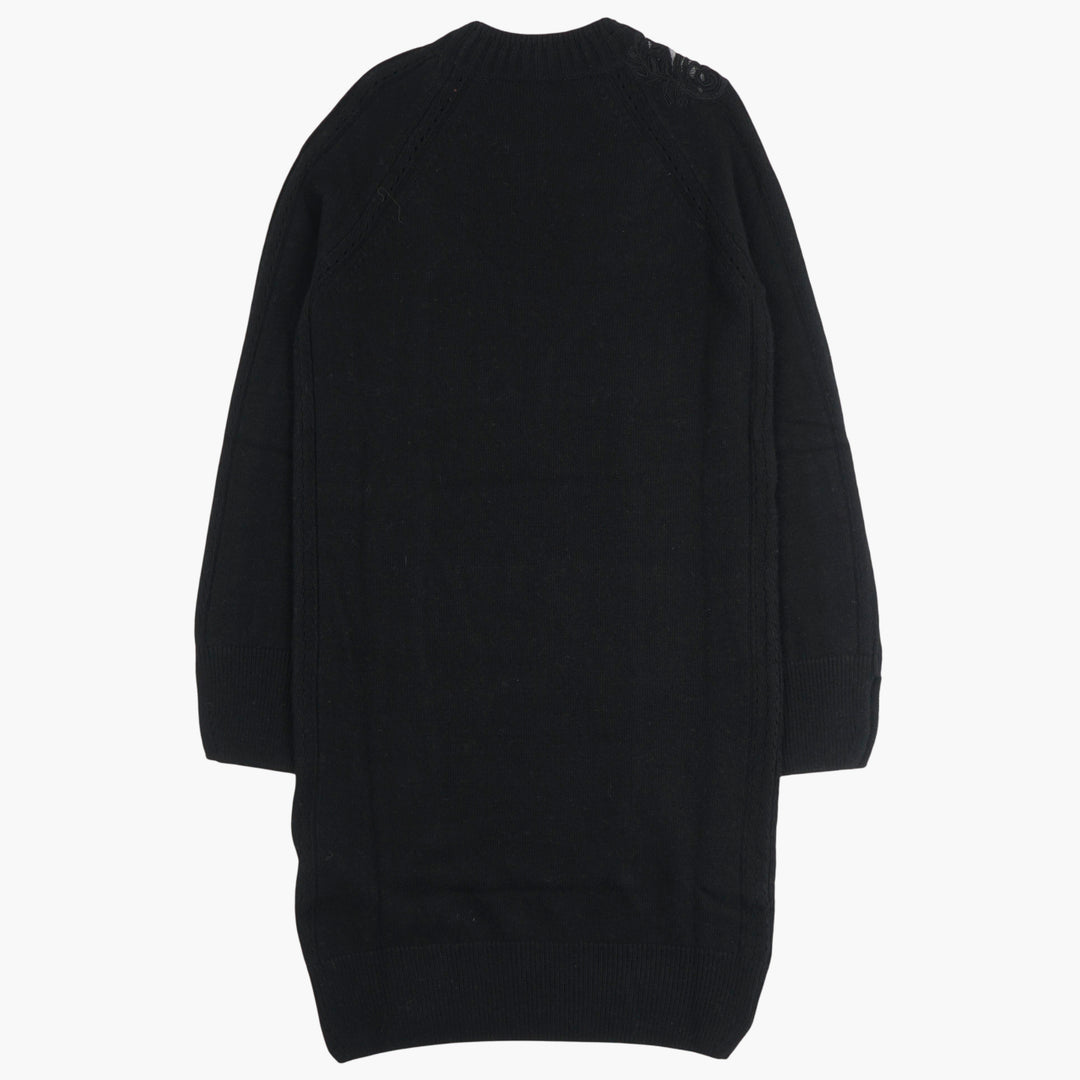 Ermanno Scervino Black Sweater with Detailing