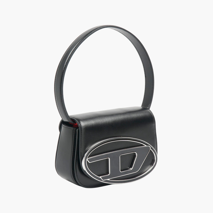 DIESEL black Leather Shoulder Bag