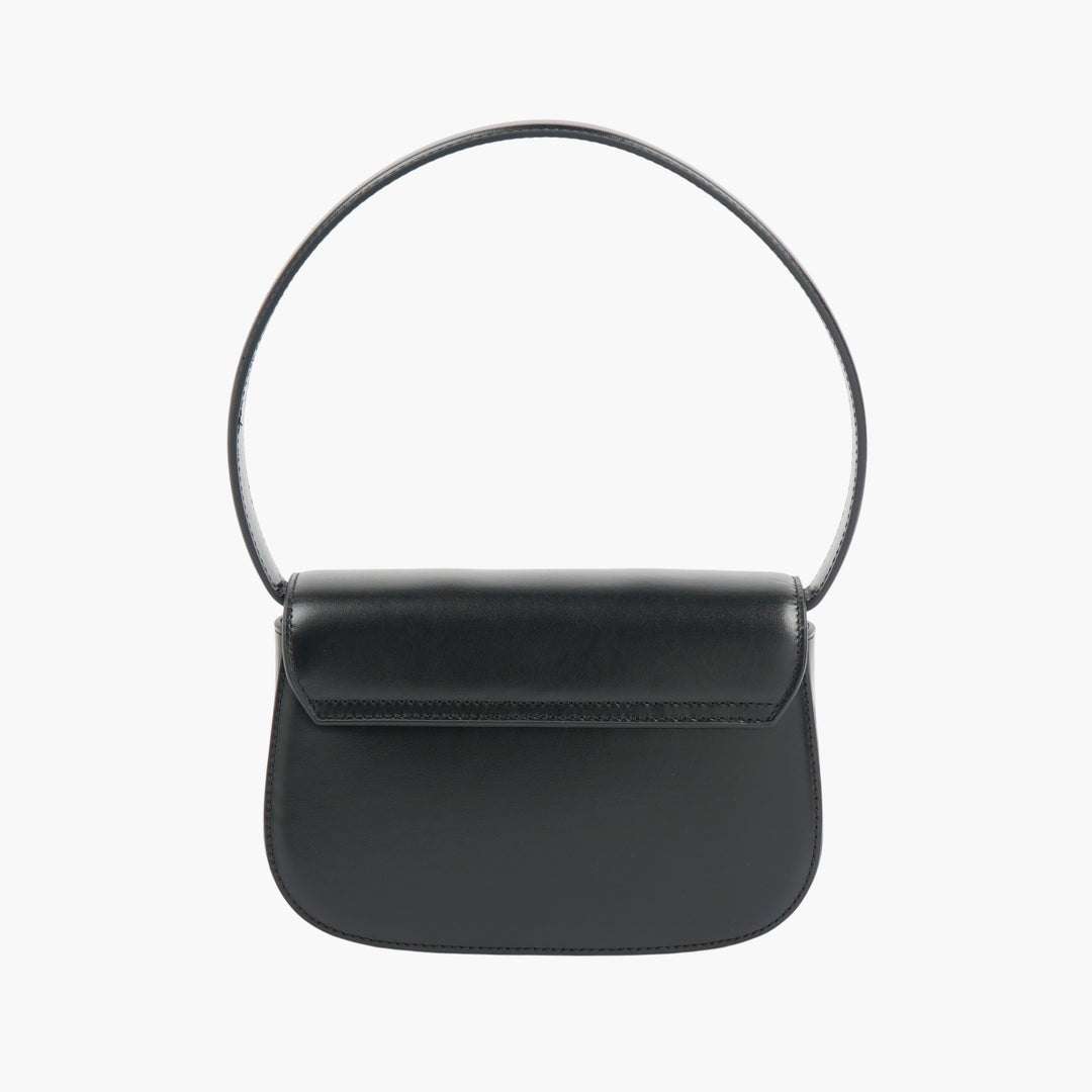 DIESEL black Leather Shoulder Bag