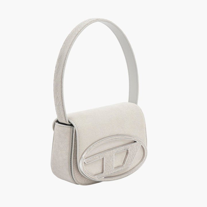 DIESEL Grey Leather Shoulder Bag