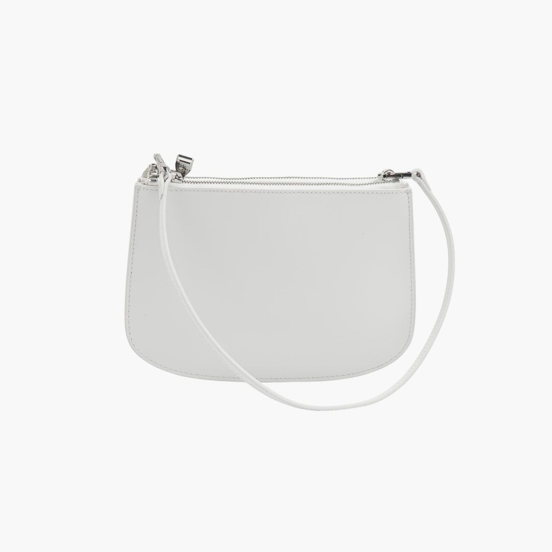 DIESEL White Leather Shoulder Bag