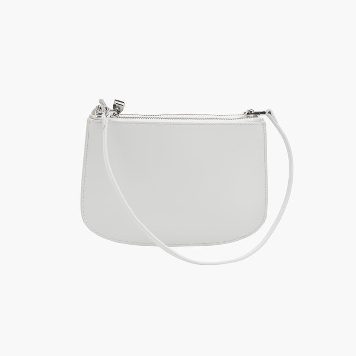 DIESEL White Leather Shoulder Bag